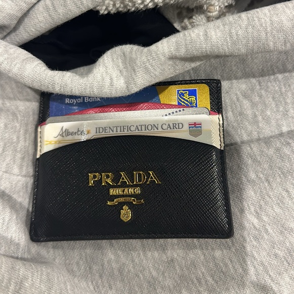 PRADA Saffiano Leather Card Holder - Picture 3 of 3